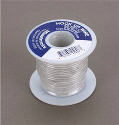 Miniatronics 48-567-50 16 Gauge Flexible Single Stranded Conductor Wire 50' White