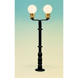 Miniatronics 72-082-01 Lampposts Double Park Light (green) 2-3/8" 