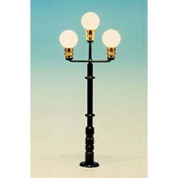 Miniatronics 72-084-01 Lampposts Triple Park Light (green) 2-5/8" 