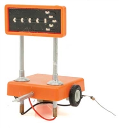 Miniatronics 80-5R1-01 Flashing Highway Arrow Mobile Display Single Right w/3v DC Transformer, 5' 30-Gauge Wire