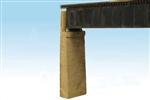 Monroe Models 124 HO Bridge Abutments Pkg 2 Concrete Board Formed