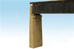 Monroe Models 124 HO Bridge Abutments Pkg 2 Concrete Board Formed