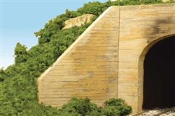 Monroe Models 126 HO Wing Walls Pkg 2 Concrete Board-Formed