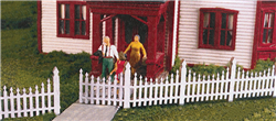Monroe Models 2308 HO Ornate Picket Fence Kit 170' Scale