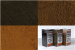 Monroe Models 2912 HO Grit & Grime Weathering Powder Set 1 Each: Grimy Black Dark Earth Rusty Brown