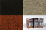 Monroe Models 2913 HO Grime & Rust Weathering Powder Set 1 Each: Soot Black Ash Gray Dark Rust