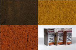 Monroe Models 2914 HO Dirt & Rust Weathering Powder Set 1 Each: Delta Dirt Dry Mud Medium Rust