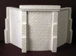 Monroe Models 930 HO 2 Cut-Stone Bridge Abutments w/ 4 Wing Walls
