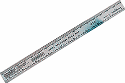 Mascot 711 Scale Ruler HO N S and O Scales