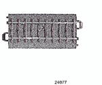 Marklin 24077 HO 3-Rail C Track Straight 3-3/64"