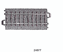 Marklin 24077 HO 3-Rail C Track Straight 3-3/64"