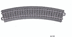 Marklin 24130 HO 3-Rail C Track R1 Curve 14-3/16" Radius 30-Degree