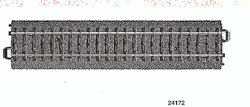 Marklin 24172 HO 3-Rail C Track Straight 6-3/4"