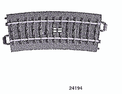 Marklin 24194 HO C Curved Curcuit 14-3/16"