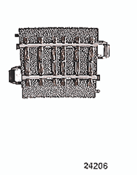 Marklin 24206 HO 3-Rail C Track R2 Curve 17-1/4" Radius 5.7-Degree