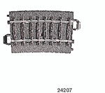 Marklin 24207 HO C-Track Curved 7-Degree 17-1/4"