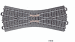 Marklin 24640 HO C-Track Crossing 7-13/32" 24.3 Degrees