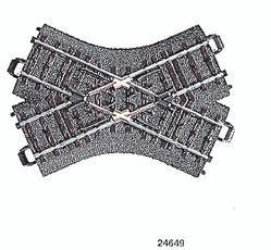 Marklin 24649 HO C-Track Crossing 48.6 Degrees