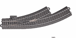 Marklin 24671 HO 3-Rail C Track Left Hand Manual Curved Turnout