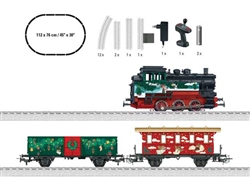Marklin 29124 HO Marklin Christmas Starter Set 3-Rail Digital Start Up 0-6-0T 3 Cars Snowy C-Track Oval Controller Power Pack