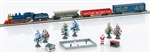 Marklin 81846 Z American Christmas Market Starter Set Standard DC Christmas Express 120 Volts; Includes 4-6-0 Loco Coach Gondola Boxcar