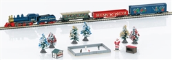 Marklin 81846 Z American Christmas Market Starter Set Standard DC Christmas Express 120 Volts; Includes 4-6-0 Loco Coach Gondola Boxcar