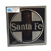 Microscale 10003 Embossed Die-Cut Metal Sign Santa Fe backGround