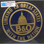 Microscale 10020 Embossed Die-Cut Metal Sign Baltimore & Ohio