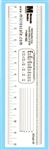 Microscale 31 HO Microscale Clear See-Through HO Scale Ruler
