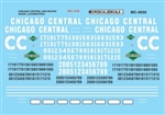 Microscale 4030 HO Assorted Shortlines Mini-Cal Chicago Central & Pacific CC Diesel Locomotives 1985+