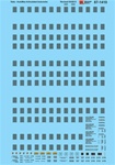 Microscale 601410 N Railroad Decal Set Data & Carbody Holes for AutoMax Articulated Autoracks