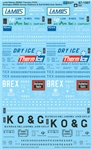 Microscale 601507 N Railroad Decal Set Reefers Lamb Weston REMX Thermice TICX CB&Q RBBX Kansas Oklahoma & Gulf