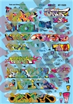 Microscale 601523 N Graffiti Decal Set Modern Graffiti