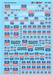Microscale 601531 N Railroad Decal Set Union Pacific Fallen Flags Freight Cars