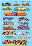 Microscale 601533 N Graffiti Decal Set Contemporary Graffiti Set 1