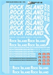 Microscale 6018 N Railroad Decal Set Rock Island Diesels 1963-1975