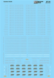 Microscale 6034 N Southern Pacific SP "Daylight" Passenger Cars 1940-60
