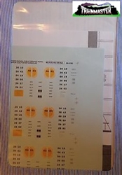 Microscale 604165 N Railroad Decal Set Northern Indiana Public Service Gondolas 1992+