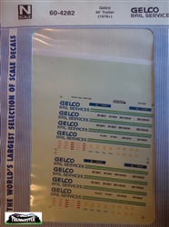 Microscale 604282 N Gelco Leasing 40' Trailer Green 1978+
