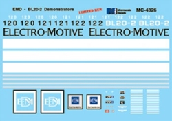 Microscale 604326 N Electro-Motive EMD BL20-2 Demo Diesel