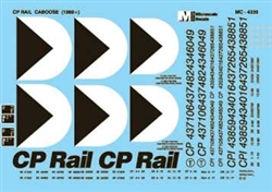 Microscale 604339 N Canadian Pacific CP Cabooses Multimark Logos 1969+
