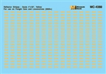 Microscale 604389 N Conspicuity Markings 2005+ Reflector Stripes for Locos & Cars