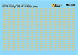 Microscale 604389 N Conspicuity Markings 2005+ Reflector Stripes for Locos & Cars