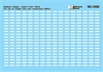 Microscale 604390 N Conspicuity Markings 2005+ Reflector Stripes for Locos & Cars White