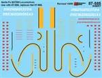 Microscale 60585 N Railroad Decal Set ATSF EMD Warbonnets GP60M SD75M Diesel 1990