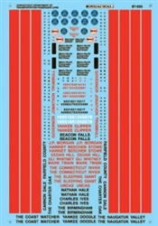 Microscale 60930 N Railroad Decal Set Connecticut Dept. of Transportation Passenger Cars 1990+