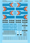 Microscale 87100 HO Amtrak EMD E F & F40PH Diesels Phase I Scheme 1970