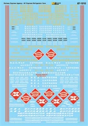 Microscale 871010 HO Railway Express Agency REA 50' Refrigerator Car Express Ice 1953-1967