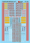 Microscale 871102 HO Railroad Decal Set Union Pacific GP&MP15 SW1500 SD38-2 w/ UPY Reporting Marks and Stripes