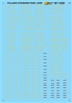 Microscale 871220 HO Pullman Company PULLMAN Heavyweight Passenger Cars Dulux Lettering